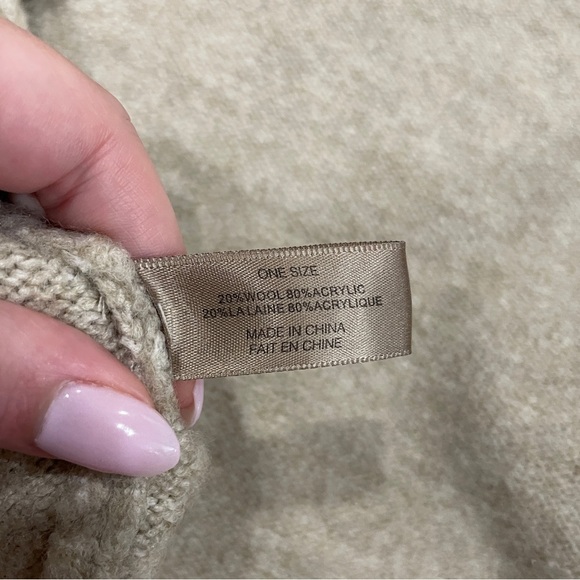 Free People Beige Wool Short Sleeve Cardigan - Picture 6 of 9